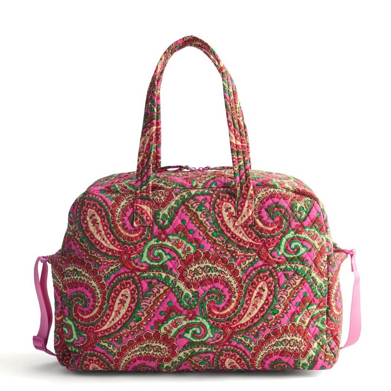 Vera Bradley Capri Pink Large Weekender Travel Bag Carry-on NWT
