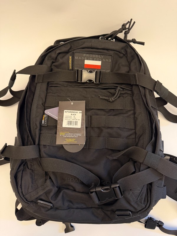 Wisport Sparrow 20 II Rucksack Police MOLLE Backpack Army Security Daypack Black