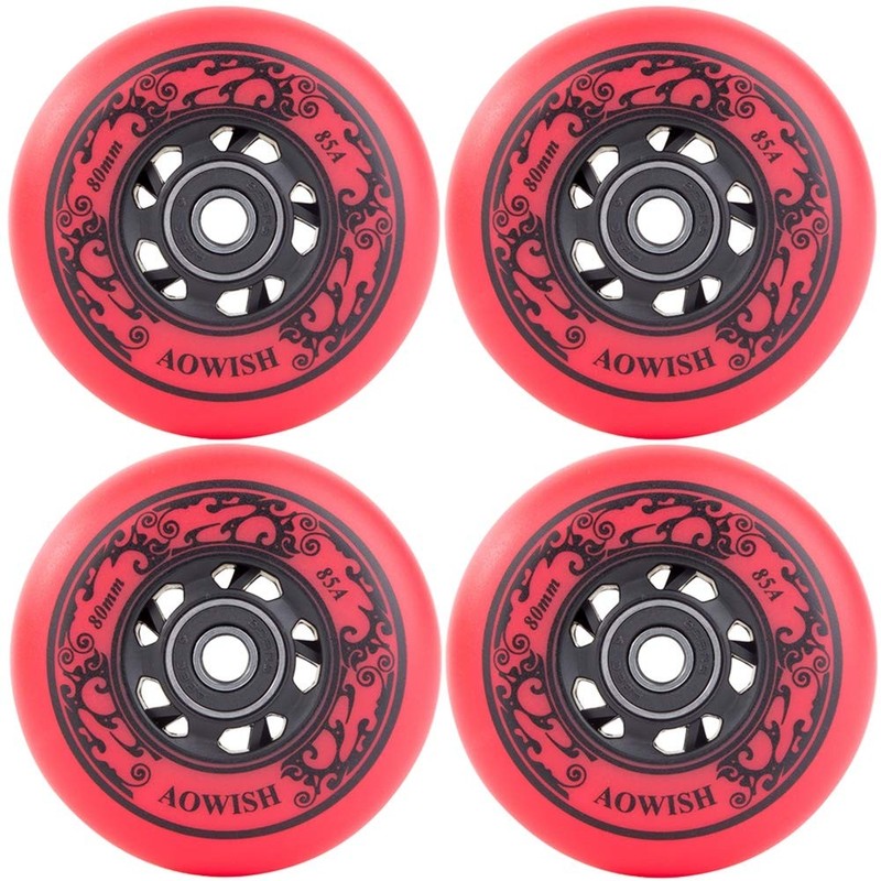 4Pack Inline Skate Wheels Outdoor Asphalt Formula 85A Hockey Roller Blades Re…