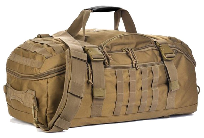 Travel Duffle Bag Backpack Large Tactical Gym Bag 25L Coyote Weekender