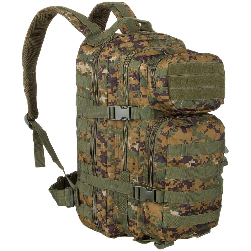 Military Assault Pack Tactical Rucksack MOLLE Travel 20L Marpat Digital Woodland