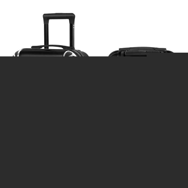 20inch Hardside Carry On Suitcase with Spinner Wheels Black Lightweight Luggage
