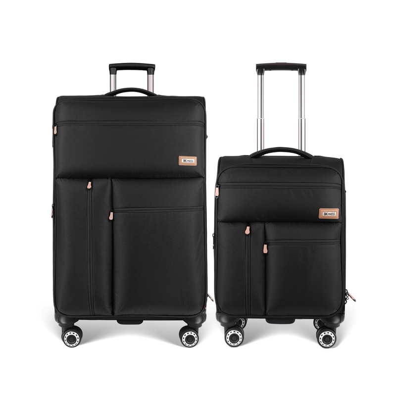 Softside Luggage Expandable 2/3 Piece Set Suitcase Upright Lightweight Luggage