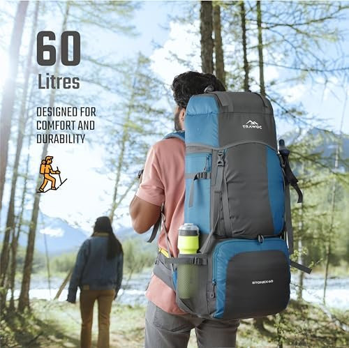 TRAWOC 60 Ltr Blue Rucksack gallery