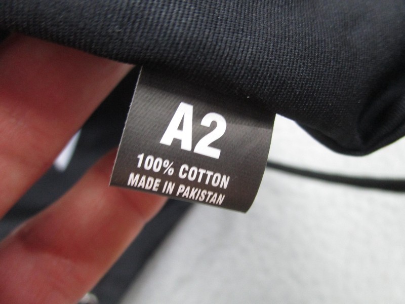 Undefeated UACTP Level Black Drawstring Bag Backpack Black 100% Cotton Cinch gallery