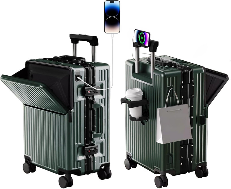 Zipperless 20" Expandable Hard Shell Carry-On with Smooth Spinner Wheels