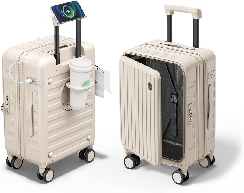 Expandable Lightweight PC Hard Shell Suitcase, 24-Inch Luggage with TSA Lock, To