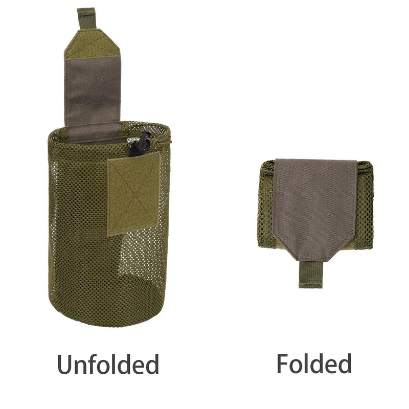 Hunting Bag Micro Folding Compact Dump Pouch Mini Foldable Mesh Bag EDC Utility