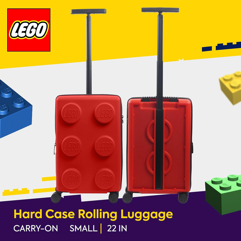LEGO 22 Inch Carry on Luggage, Signature Trolley Expandable Hardshell Rolling Su gallery