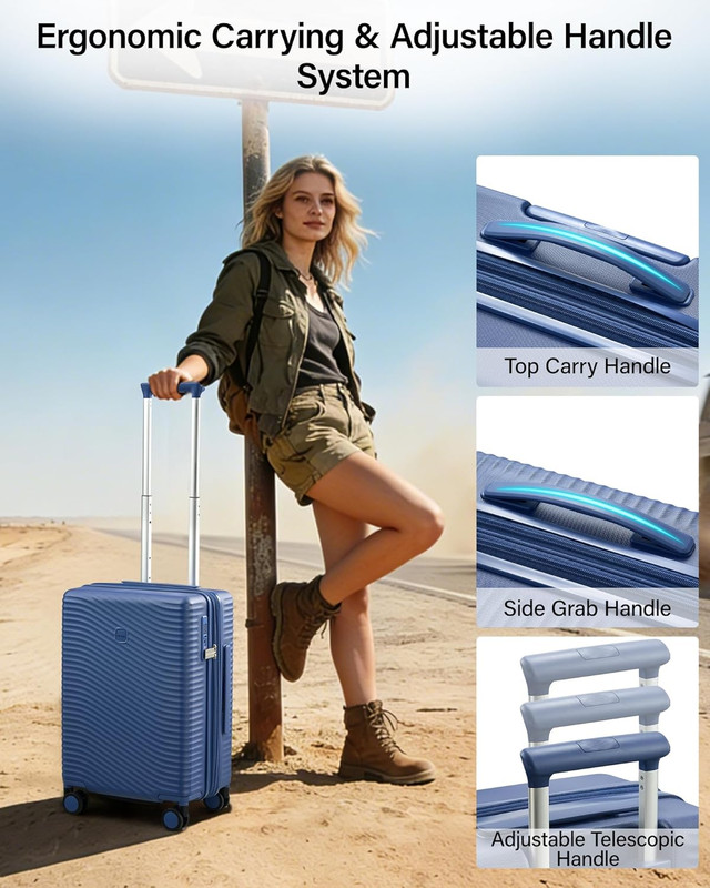 Large 28" Expandable Hardshell Spinner Suitcase with TSA Lock - Interstellar Blu gallery