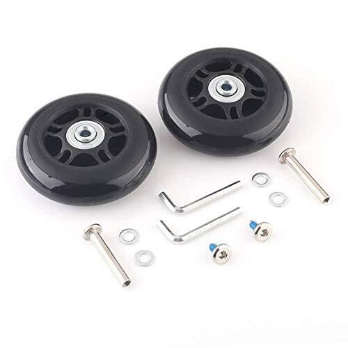 Luggage Suitcase Wheels Replacement Kit OD:90 W:24 ID:6 Axles:35 / 40mm gallery