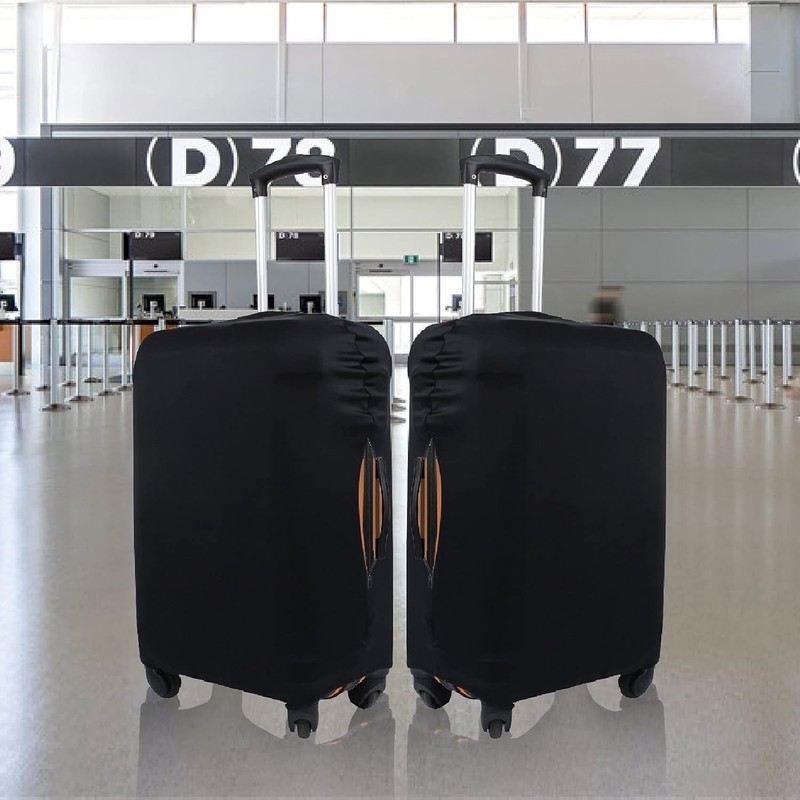 Durable 31-32 Inch Suitcase Protector - Stylish Black Luggage Cover - XL Size gallery