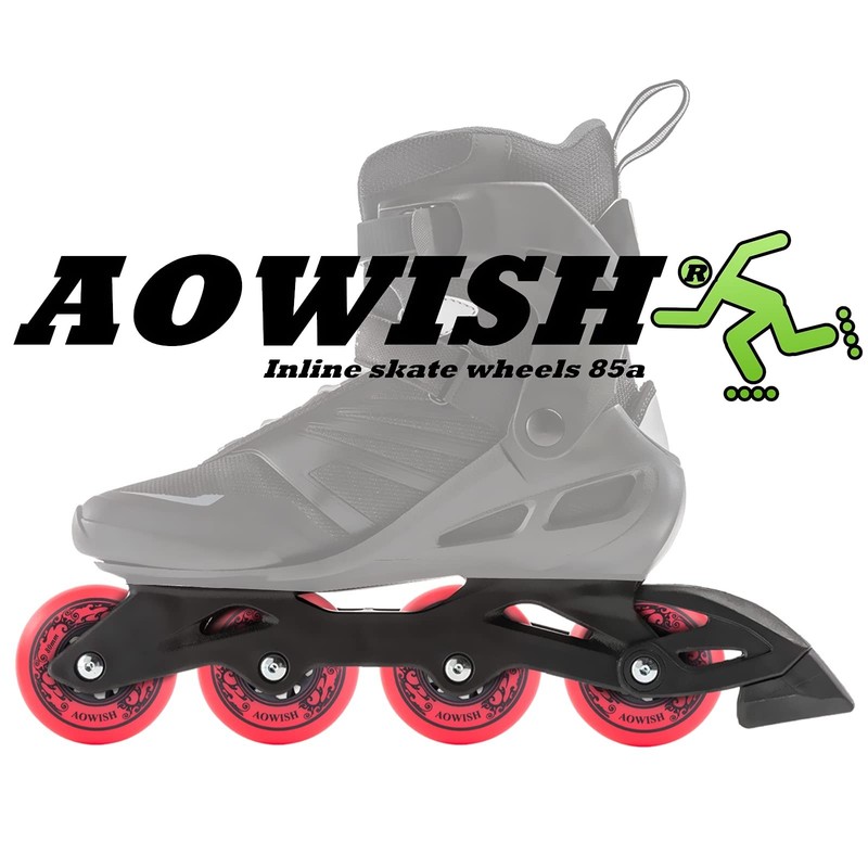 4Pack Inline Skate Wheels Outdoor Asphalt Formula 85A Hockey Roller Blades Re... gallery