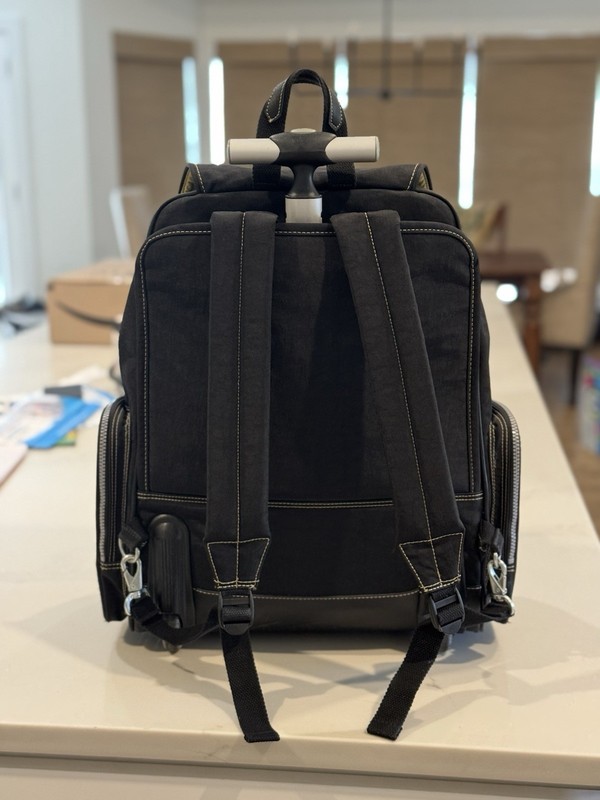 Kipling Wheeled Laptop Backpack Rolling 18” Black Carry On Luggage Bag gallery