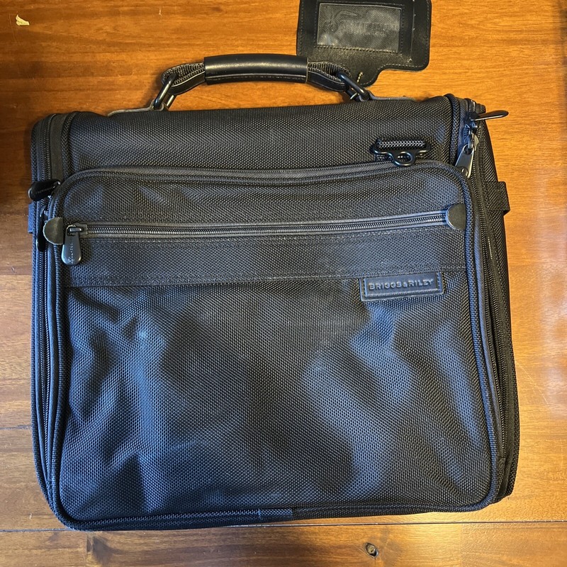 Briggs & Riley Travelware Expandable Organized Computer Brief Black Nylon BBW48