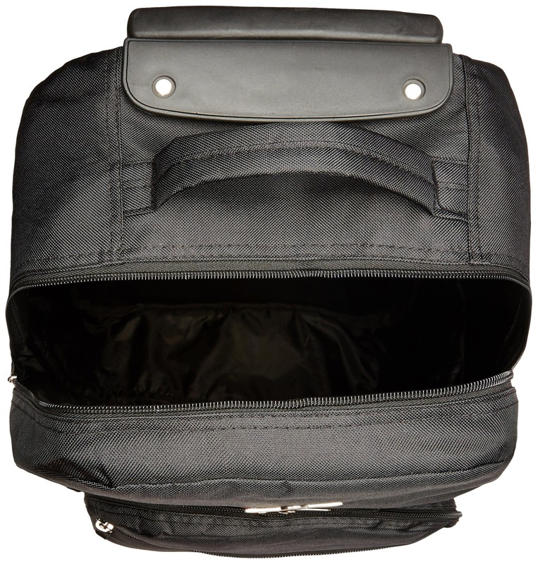 Rockland Double Handle Rolling Backpack Black 17-Inch gallery