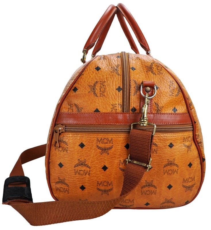 Authentic MCM Visetos Monogram Oversized Shoulder Crossbody Duffle Bag Germany gallery
