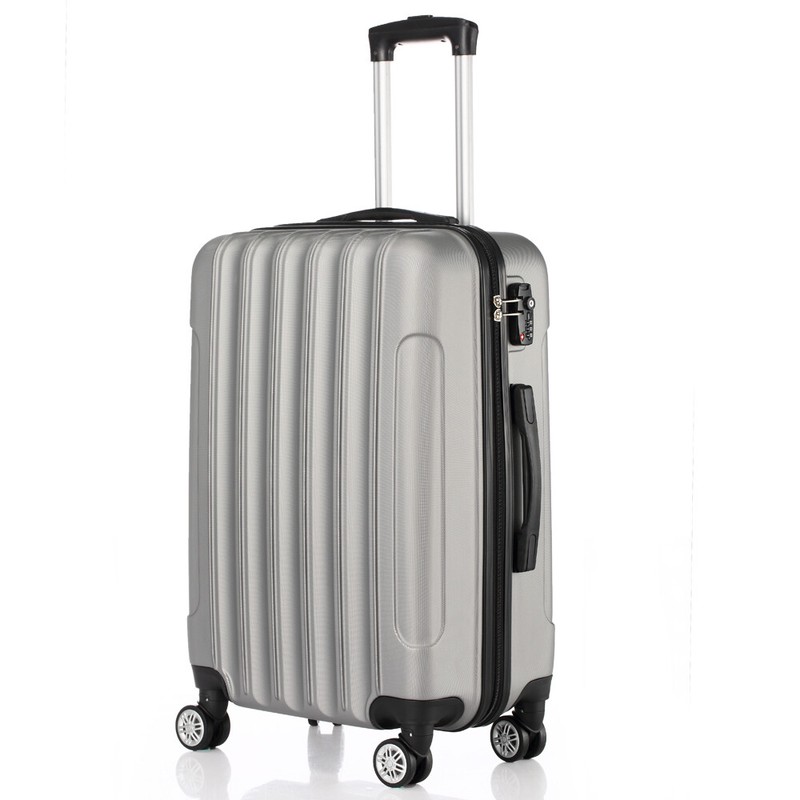 3-in-1 Multifunctional Large Capacity Traveling Storage Suitcase Silver Gray gallery