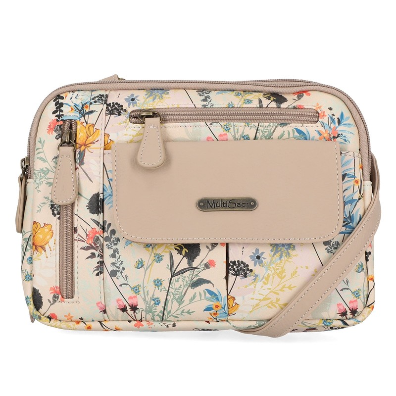 MultiSac Zippy Triple Compartment Crossbody Bag Catalina Floral