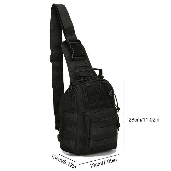 Tactical Men Backpack Sling Bag Chest Shoulder Fanny Pack Cross Body Molle Pouch
