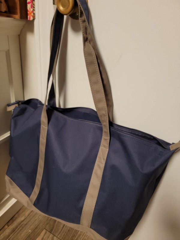 Samsonite Blue & Grey Large Foldable Tot With Handles. gallery