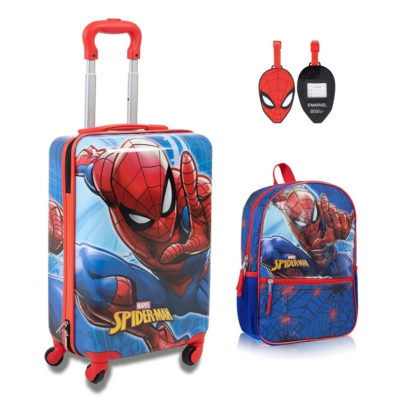 3PC Luggage & Backpack Set With Luggage Tag