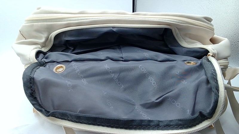 Lovevook Travel Backpack - Beige Adjustable Straps Zip Closure gallery