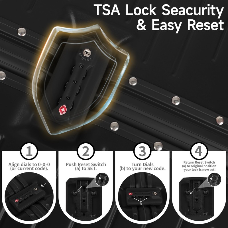 Luggage Aluminum Frame Hard Shell Suitcase Zipperless TSA Lock 20in/28in Luggage gallery
