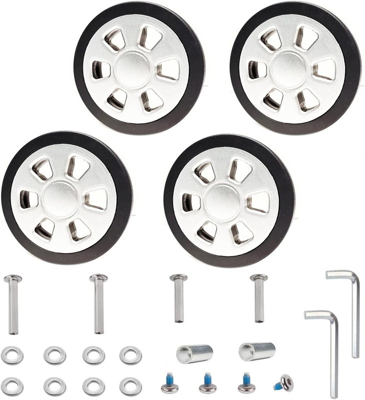 Luggage Replacement Wheels, Smooth Rolling TPU Rubber Spinner for Travel Bags, T gallery
