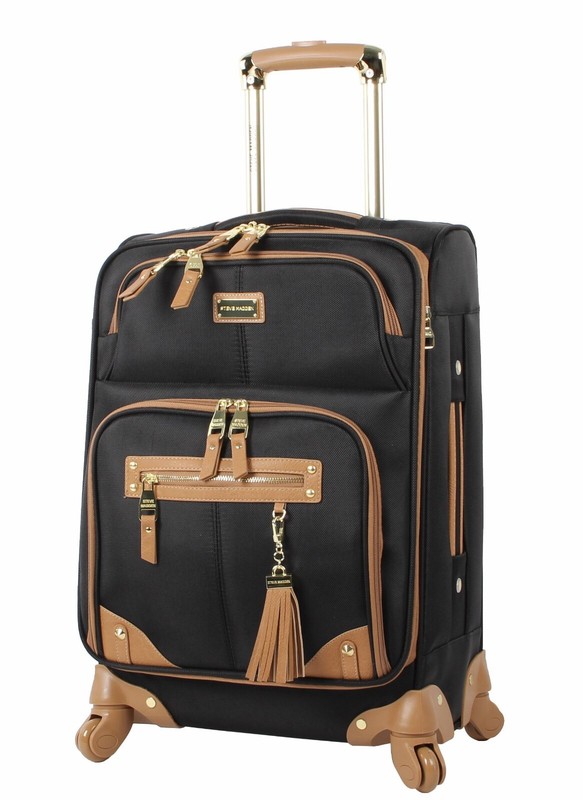 Steve Madden 28 Inch Expandable Softside Suitcase with Rolling Spinner Wheels gallery
