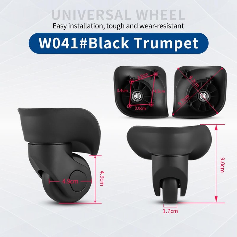 Luggage replacement 2-piece set suitable for Samsonite luggage trolley wheels- gallery