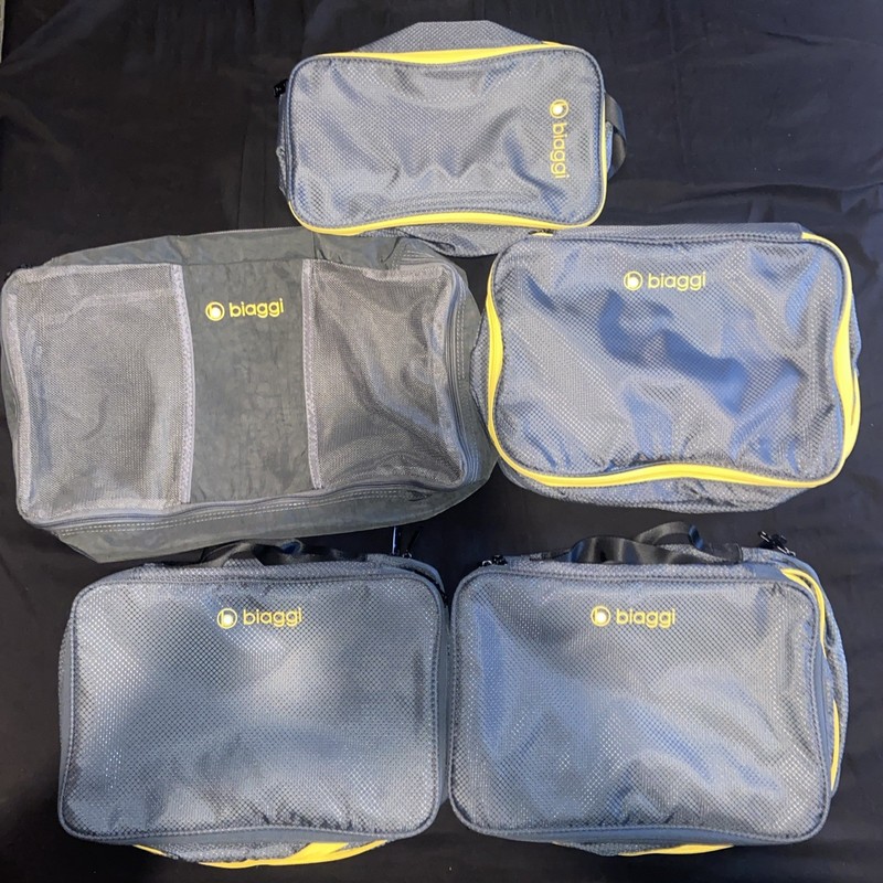 Biaggi Zipcube Expandable Packing Zip Cubes Bags 5 Pcs