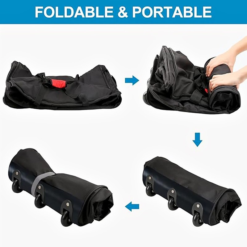 ROLLING DUFFEL BAG 120L 3 WHEELS ZIPPER HANDLES LARGE CAPACITY REINFORCED BOTTOM gallery