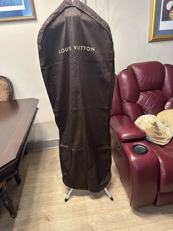 Authentic Louis Vuitton Storage Garment Bag Brown 100% Cotton