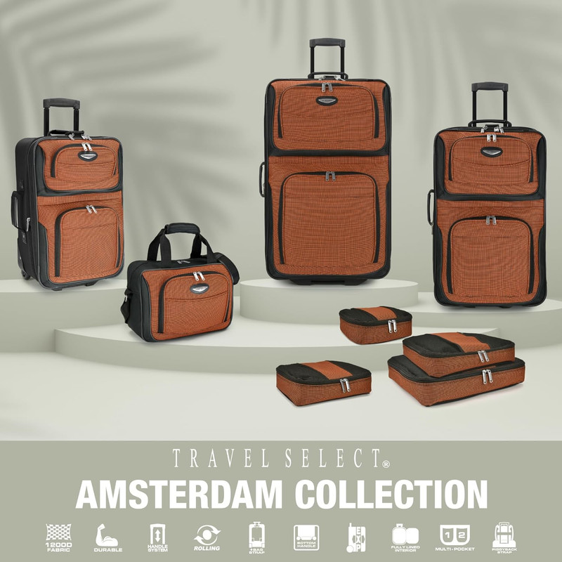 29 Inch Large Expandable Softside Rolling Luggage 2 Wheel Suitcase Gray gallery