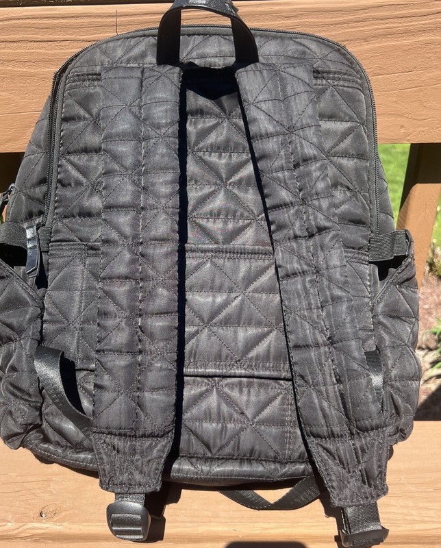 Kenneth Cole REACTION Diamond Backpack, Black, 15" Laptop Bag *defects On Handle gallery