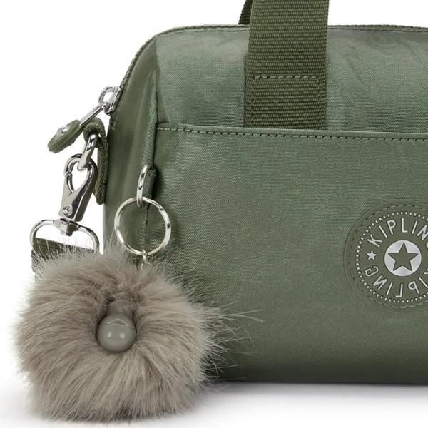 Kipling Odette Metallic Shoulder Bag Green Metallic gallery