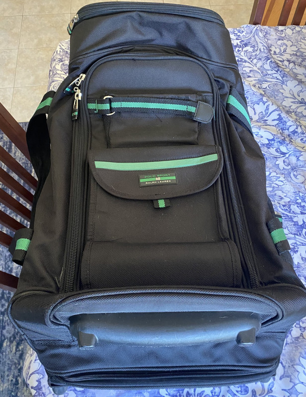 Vintage Polo Sport Ralph Lauren Rolling Suitcase Carry On Luggage Bag 90s