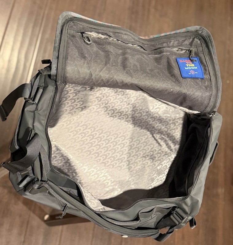 Baboon To The Moon Gray Travel Backpack Duffel Bag Water Resistant Carry On 40L gallery