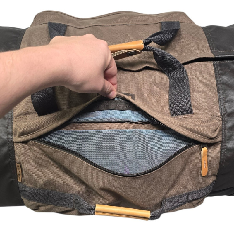 Duluth Trading Co. Large Rolling Duffel Bag Luggage Telescoping Handle Canvas gallery