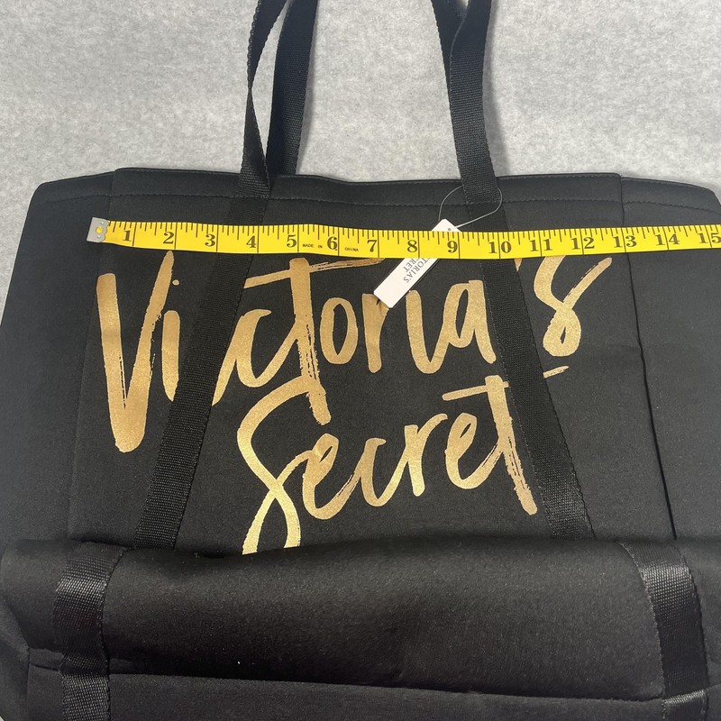 Victorias Secret Tote Beach Picnic Insulated Wine Cooler Logo Bag Travel Black gallery