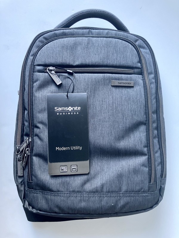 Samsonite Modern Utility Small Backpack Charcoal Gray New Bag Travel Grey