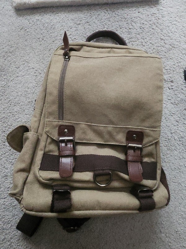 Leaper Canvas Messenger Bag Sling Sholder Cross Body Bag Khaki So Many Pockets