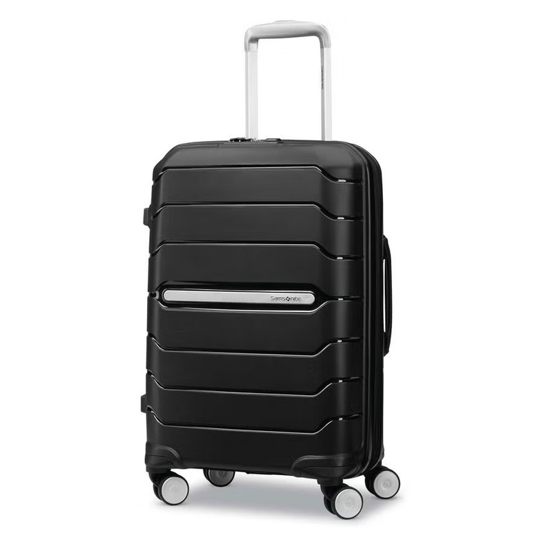 Samsonite Freeform Hard Expandable Carry On Luggage Black Suitcase NWT