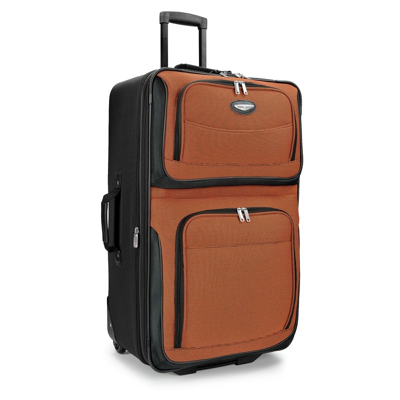 Travel Select Amsterdam Expandable Rolling Upright Luggage Orange 4-Piece Set gallery