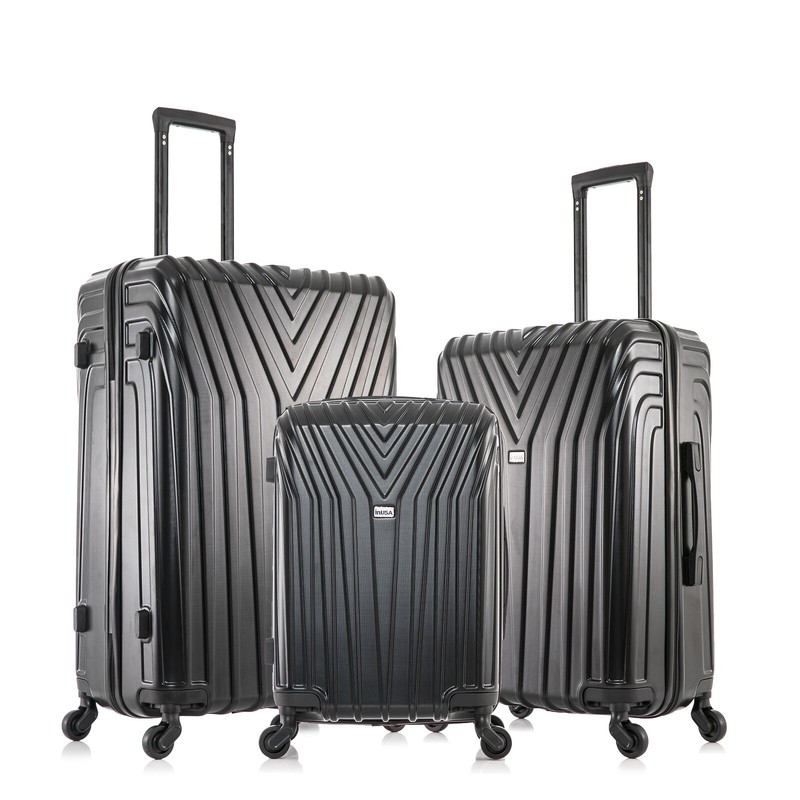 InUSA Vasty Hard Shell Luggage Set Spinner Wheels Travel Suitcase 20 24 28