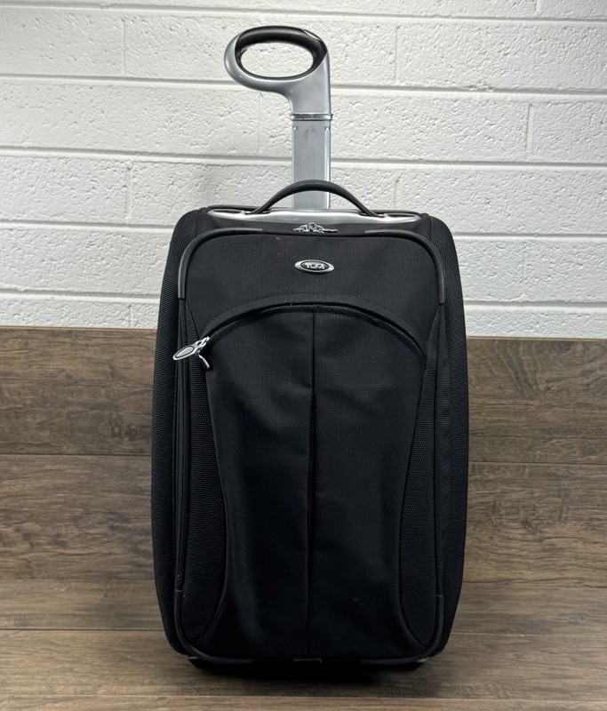 Tumi T3 Suitcase Transporter Black Nylon Travel Wheeled Luggage Bag 6443STE-READ