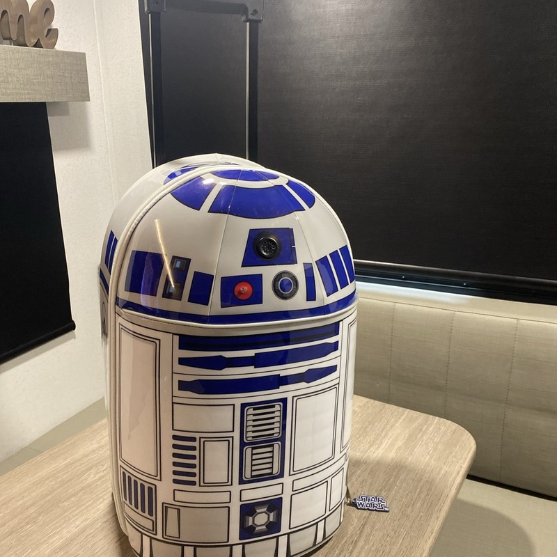 Disney Store Star Wars R2-D2 Rolling Suitcase Carry-On Luggage 18″
