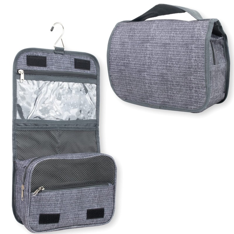 Summit Ridge Multi Pocket Hanging Toiletry Bag Travel Bag with Hanging Hook, ...