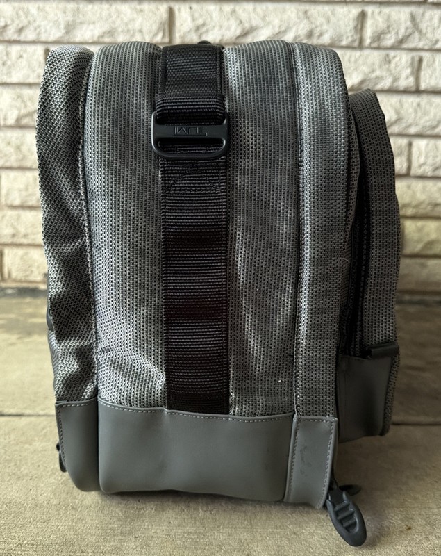 TUMI T2 Expandable Dual Backpack Duffle Excursion Gray Carry On Travel Bag gallery